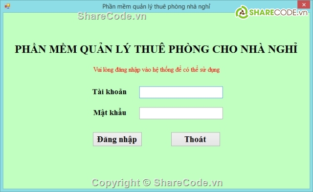 quản lý khách sạn,quản lý nhà hàng,đồ án quản lý khách sạn,code quản lý nhà nghỉ,quản lý khách sạn cơ bản